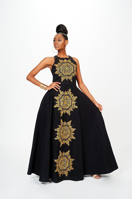 2022 African Dresses: 10 Beautiful African Dresses Of Black And Gold ...