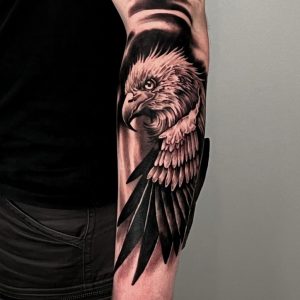 Eagle Forearm Tattoos For Men 2023.