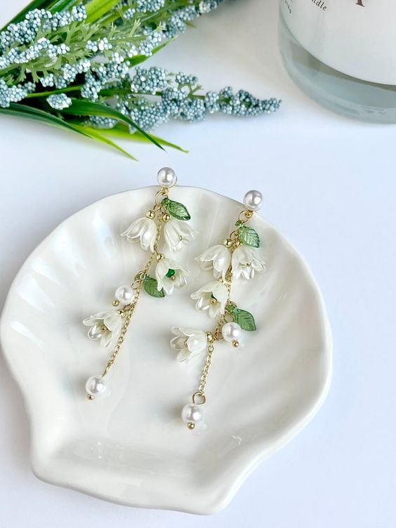 Lily Of The Valley Earrings. - Gist94