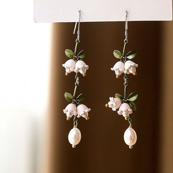 Lily Of The Valley Earrings. - Gist94