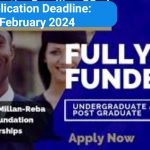 Africa Scholarships 2024–2025 from the Genevieve McMillan-Reba Stewart Foundation
