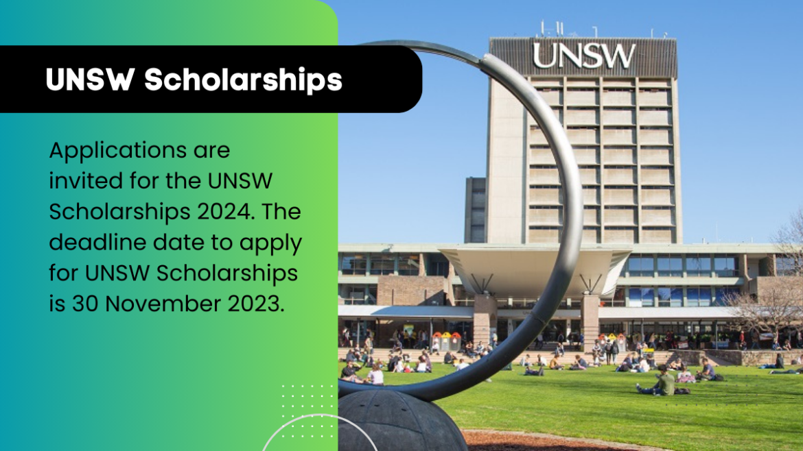 UNSW Global University Scholarship for Australia: Studying in 2024