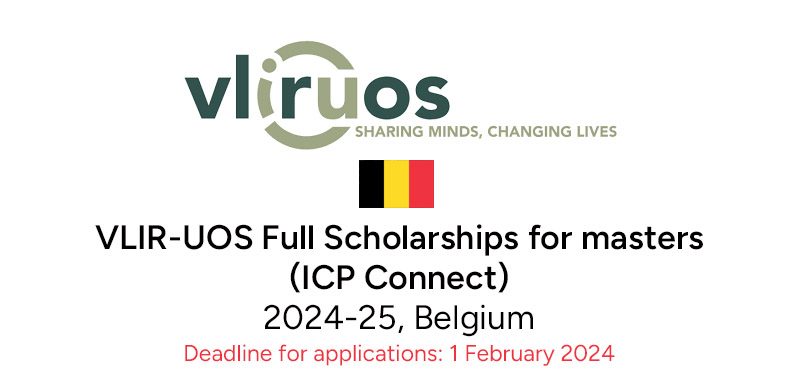 Belgium's VLIR-UOS Masters Scholarships (ICP Connect)