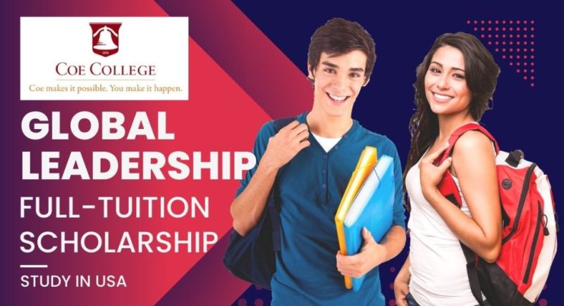 Full Scholarship for Global Leadership at Coe College, USA, 2024