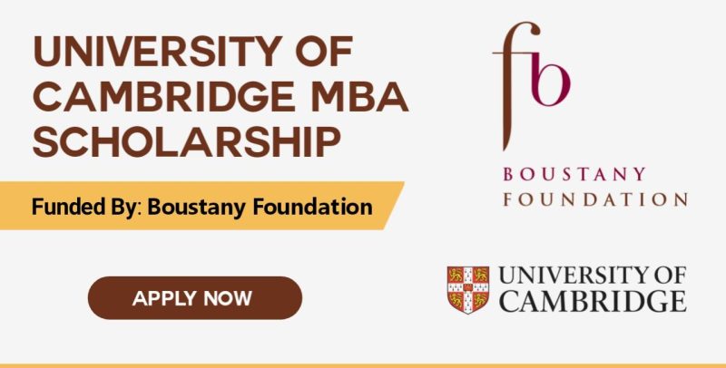 The 2024 Boustany MBA Scholarship at Cambridge University