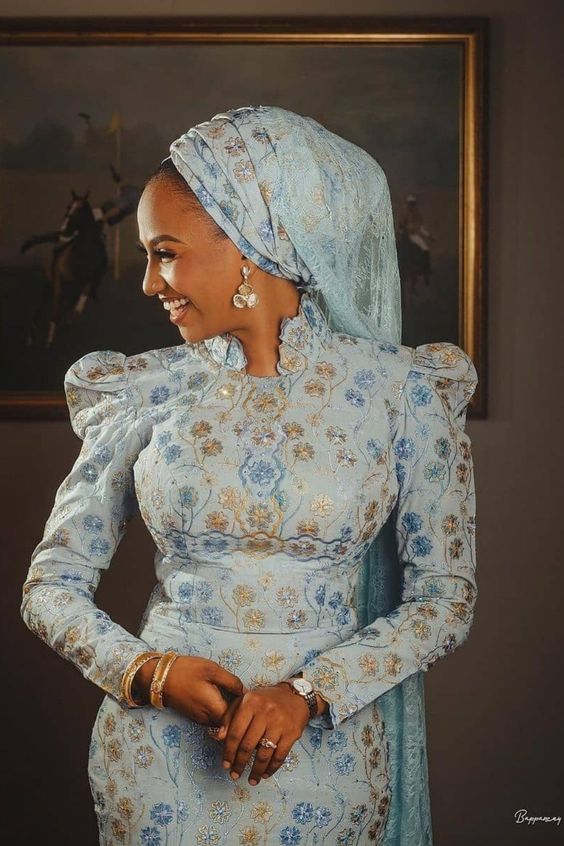 Hausa Lace Gown Styles