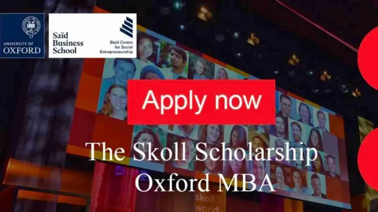 International Students' Skoll Scholarship at the University of Oxford