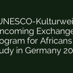 Africa's Study Abroad Program for German Universities, UNESCO-Kulturweit Incoming Exchange Program 2024