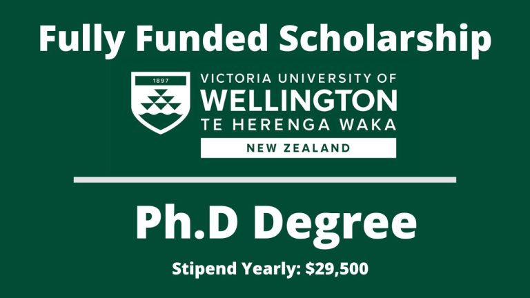 International Students' Doctoral Scholarship at Victoria University Wellington 2024
