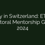 ETH4D 2024 Doctoral Mentorship Award