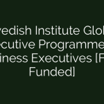 The Global Executive Program for Business Executives at the Swedish Institute