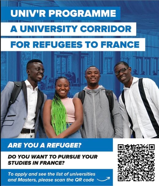 UNIV'R Scholarships to Study in France for Refugees