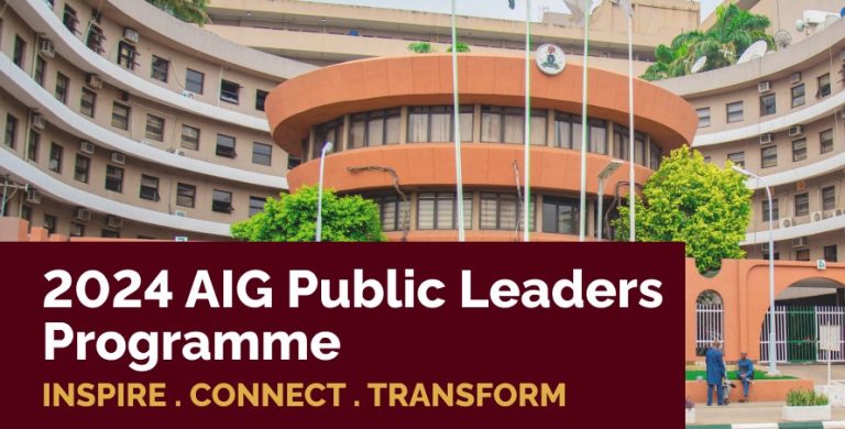 African Leaders 2024: AIG Public Leaders Programme (AIG PLP)