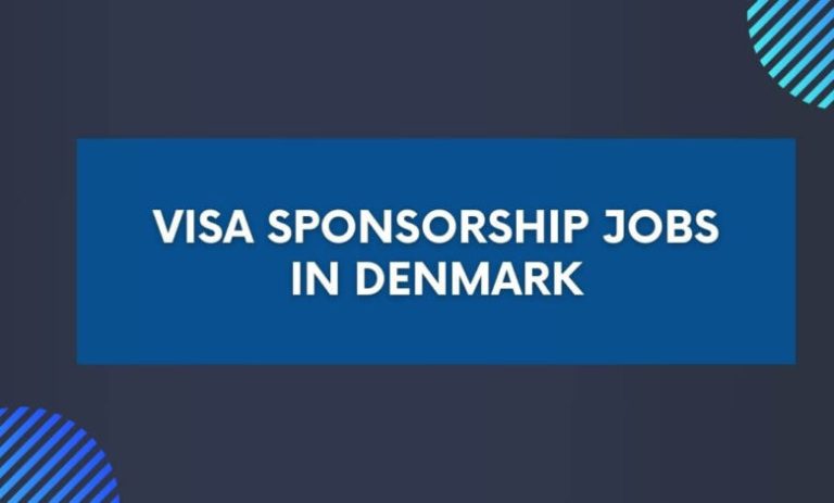 Employers in Denmark Providing Jobs With Visa Sponsorship 2024